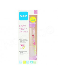 MAM Easy Start Anti-colique Biberon 320ml débit 3. x1 rose