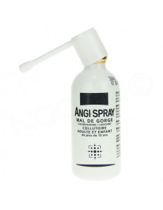 Angi-Spray Mal de gorge Collutoire Adulte et enfant (+12 ans) Flacon 40g 2